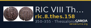 RIC VIII Thessalonica 158 — CANOA