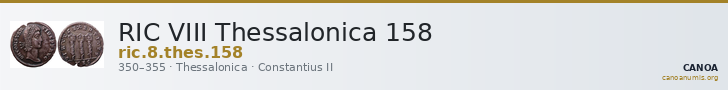 RIC VIII Thessalonica 158 — CANOA