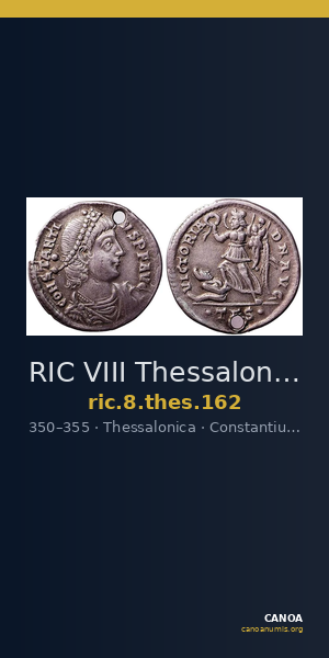 RIC VIII Thessalonica 162 — CANOA