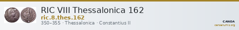 RIC VIII Thessalonica 162 — CANOA