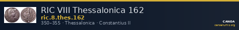 RIC VIII Thessalonica 162 — CANOA