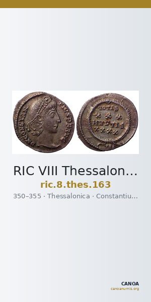 RIC VIII Thessalonica 163 — CANOA