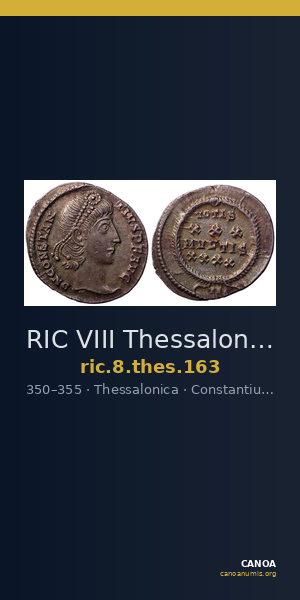 RIC VIII Thessalonica 163 — CANOA