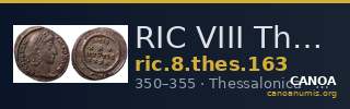 RIC VIII Thessalonica 163 — CANOA