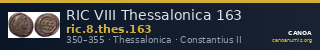 RIC VIII Thessalonica 163 — CANOA