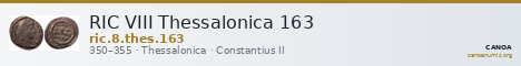 RIC VIII Thessalonica 163 — CANOA