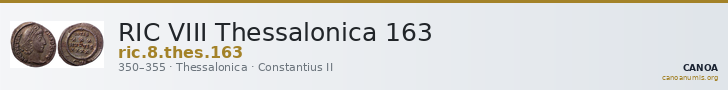 RIC VIII Thessalonica 163 — CANOA