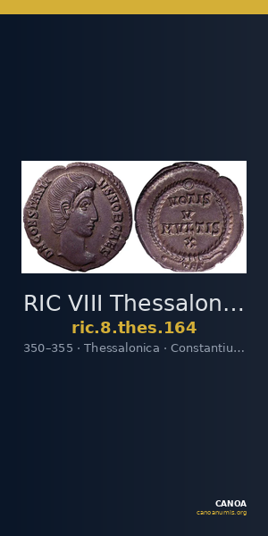 RIC VIII Thessalonica 164 — CANOA