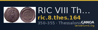 RIC VIII Thessalonica 164 — CANOA
