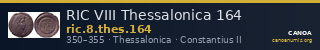 RIC VIII Thessalonica 164 — CANOA