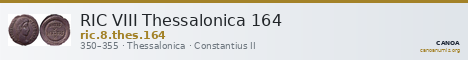 RIC VIII Thessalonica 164 — CANOA