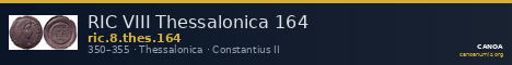RIC VIII Thessalonica 164 — CANOA