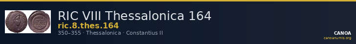 RIC VIII Thessalonica 164 — CANOA