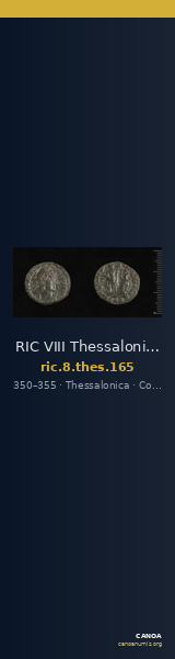 RIC VIII Thessalonica 165 — CANOA