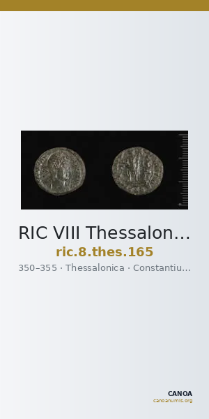 RIC VIII Thessalonica 165 — CANOA