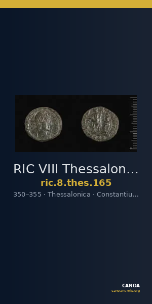 RIC VIII Thessalonica 165 — CANOA