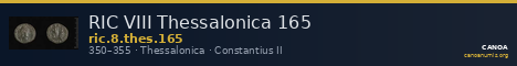 RIC VIII Thessalonica 165 — CANOA
