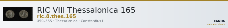 RIC VIII Thessalonica 165 — CANOA