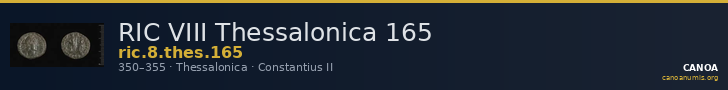 RIC VIII Thessalonica 165 — CANOA