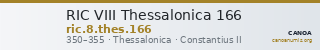 RIC VIII Thessalonica 166 — CANOA