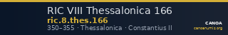RIC VIII Thessalonica 166 — CANOA