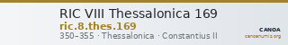 RIC VIII Thessalonica 169 — CANOA
