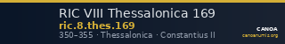 RIC VIII Thessalonica 169 — CANOA