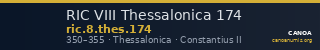 RIC VIII Thessalonica 174 — CANOA