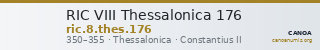 RIC VIII Thessalonica 176 — CANOA