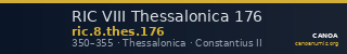 RIC VIII Thessalonica 176 — CANOA