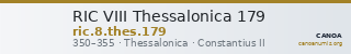 RIC VIII Thessalonica 179 — CANOA