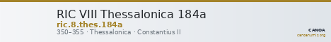 RIC VIII Thessalonica 184a — CANOA