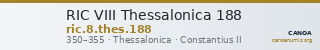 RIC VIII Thessalonica 188 — CANOA