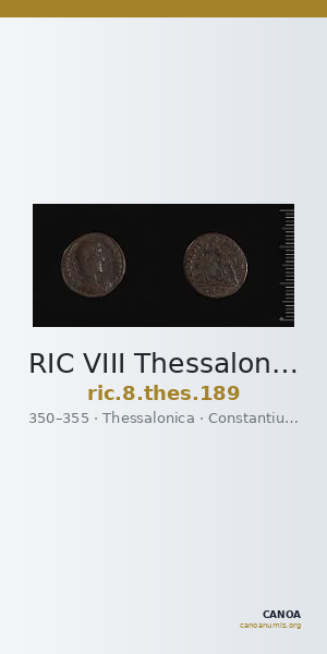 RIC VIII Thessalonica 189 — CANOA