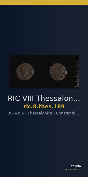 RIC VIII Thessalonica 189 — CANOA
