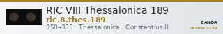 RIC VIII Thessalonica 189 — CANOA