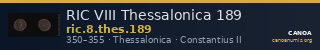 RIC VIII Thessalonica 189 — CANOA