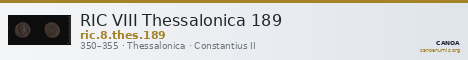 RIC VIII Thessalonica 189 — CANOA