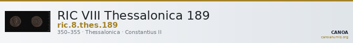 RIC VIII Thessalonica 189 — CANOA