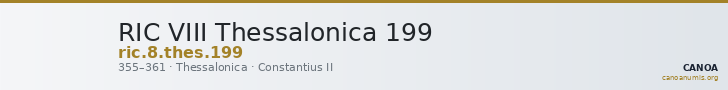 RIC VIII Thessalonica 199 — CANOA