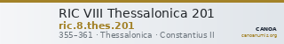 RIC VIII Thessalonica 201 — CANOA