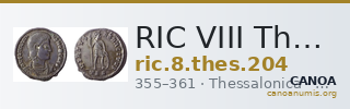 RIC VIII Thessalonica 204 — CANOA
