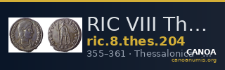 RIC VIII Thessalonica 204 — CANOA