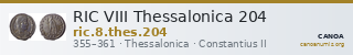 RIC VIII Thessalonica 204 — CANOA