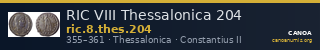 RIC VIII Thessalonica 204 — CANOA