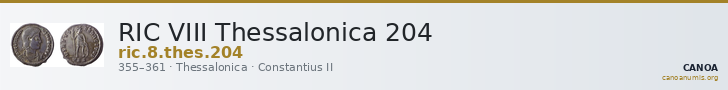RIC VIII Thessalonica 204 — CANOA