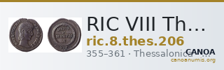 RIC VIII Thessalonica 206 — CANOA