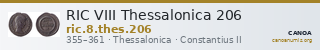 RIC VIII Thessalonica 206 — CANOA