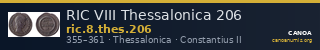 RIC VIII Thessalonica 206 — CANOA