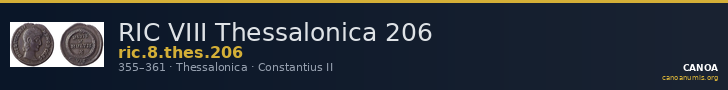 RIC VIII Thessalonica 206 — CANOA